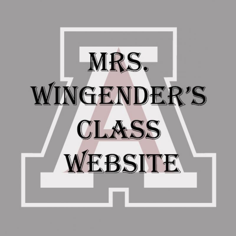 Mrs. Wingender's Class Website