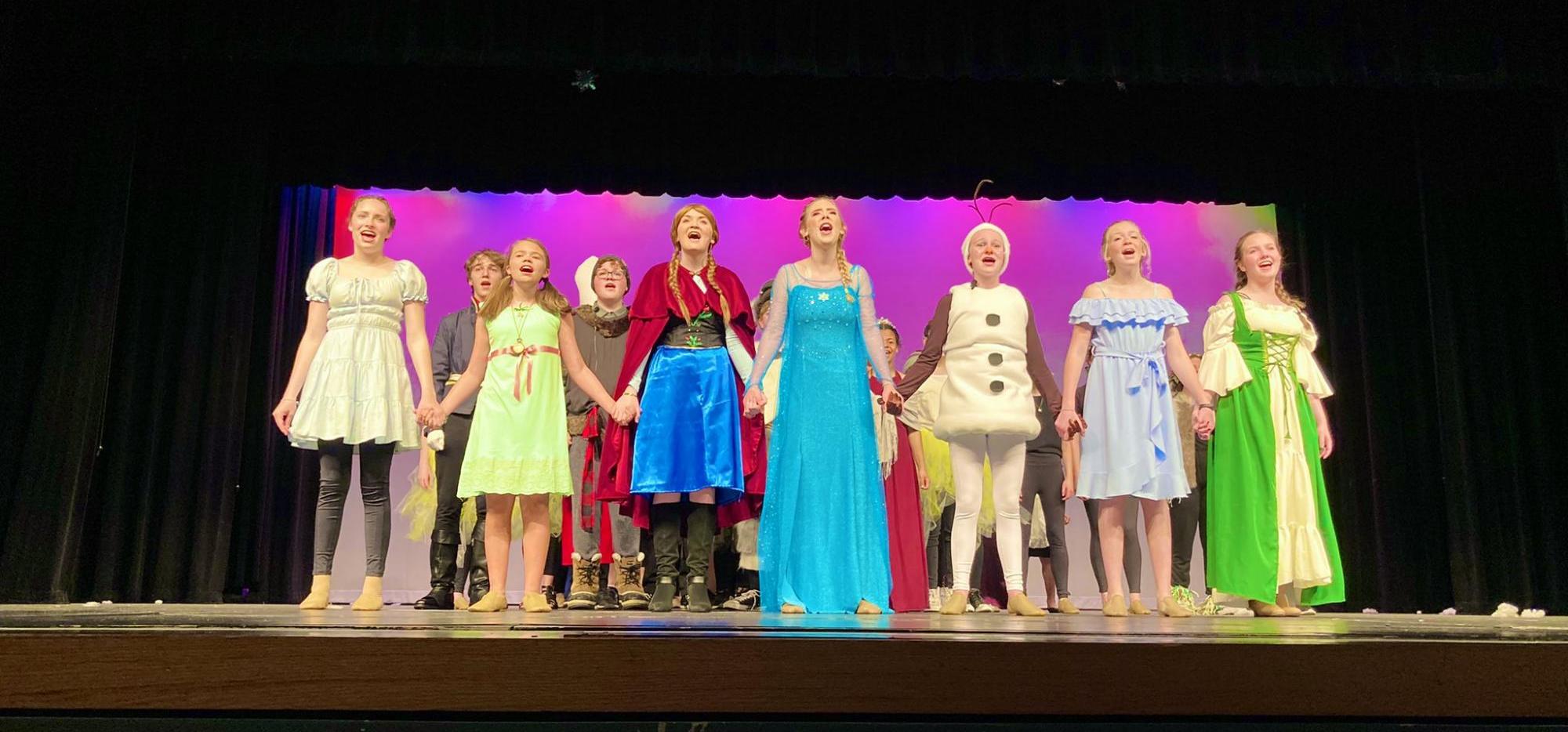 Frozen Jr. Musical on stage